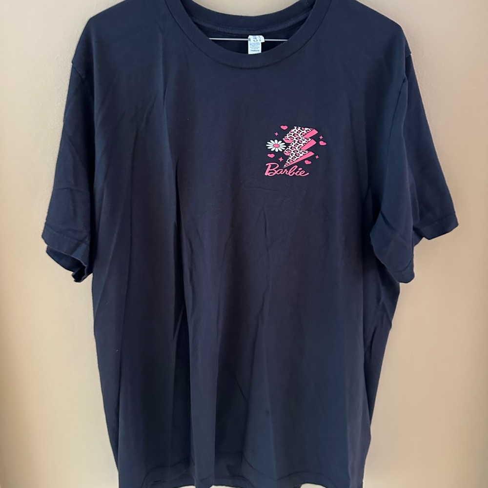 Dark Grey Barbie Graphic T-Shirt
